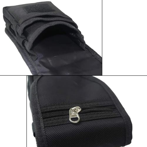 FineGood Tactical Phone Pouch, Large Smartphone Pouch, Waist Clip, Tactical Phone Case with Tool Holder, Molle, Cell Phone, Camping, BBQ, Small Item S