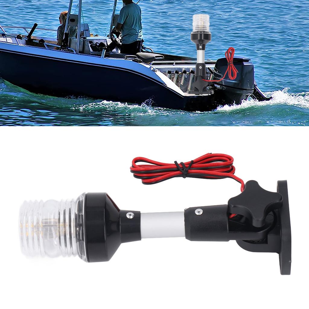 6 Inch Folding Anchor Light All Round Boat Light 33LED 3NM Visibility IP66 Water Proof Marine Lamp with 5m Extension Cord