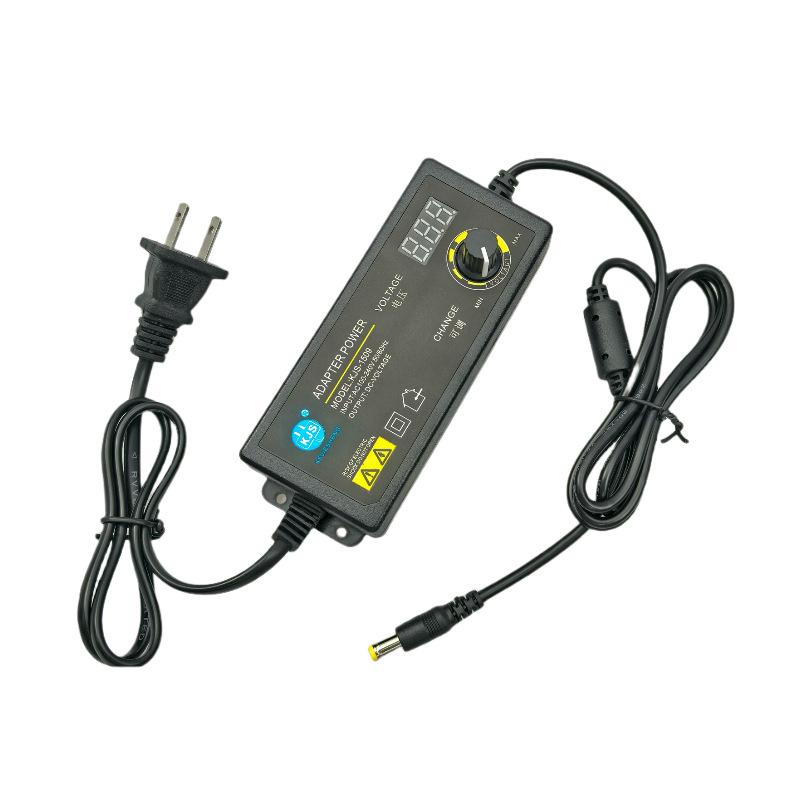 Adjustable Voltage Power Adapter 3-24V 60W with Digital Display for Massage Chair Charger DC