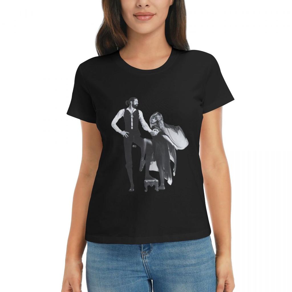 Women TShirt FLEETWOOD MAC Rumours Summer Short Sleeve Tees Round Neck Cotton T Shirts Clothes Tops Streetwear