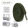 Tennis Silver Diamond Buckle Shoelaces No Tie Shoe Laces Elastic Laces Sneakers Without Ties Flat Shoelace for Shoes Accessories
