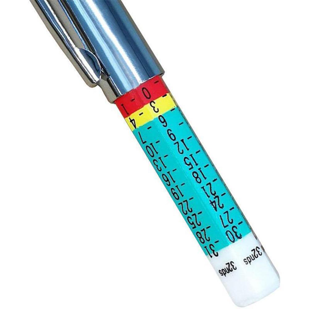 5-20Pcs 25mm Car Tyre Measuring Pen Universal Tire Tread Pattern Depth Measuring Tool Automotive Feeler Gauge Thickness Gauges