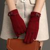 Gloves Suede Mittens Warm Gloves Female Gloves Full Finger Gloves Winter Gloves  Gloves