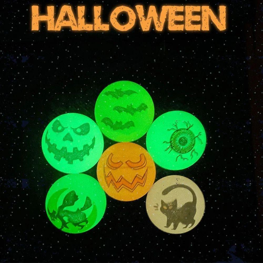 10pcs/set Glow-in-the-Dark Bouncy Eyeball Stretchy Eyeballs Luminous Bouncy Balls  Children Toy