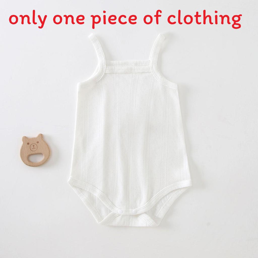 Baby Sleeveless Bodysuit With Breathable Cotton Fabric For Newborns Summer Infant Clothing