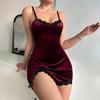 Schickes Damen-Spitzen-Camisole-Nachthemd - Sexy und Stilvolles Kurzes Rockkleid
