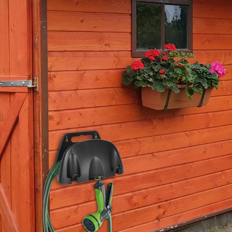 Hose Holder Wall Mounted Durable Hose Hooks Metal Hose Hanger Durable Hose Hooks Metal Water Hose Holder for Outside Hose