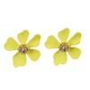 Korean Style Ceramic Rose Stud Earrings and Ear Cuffs