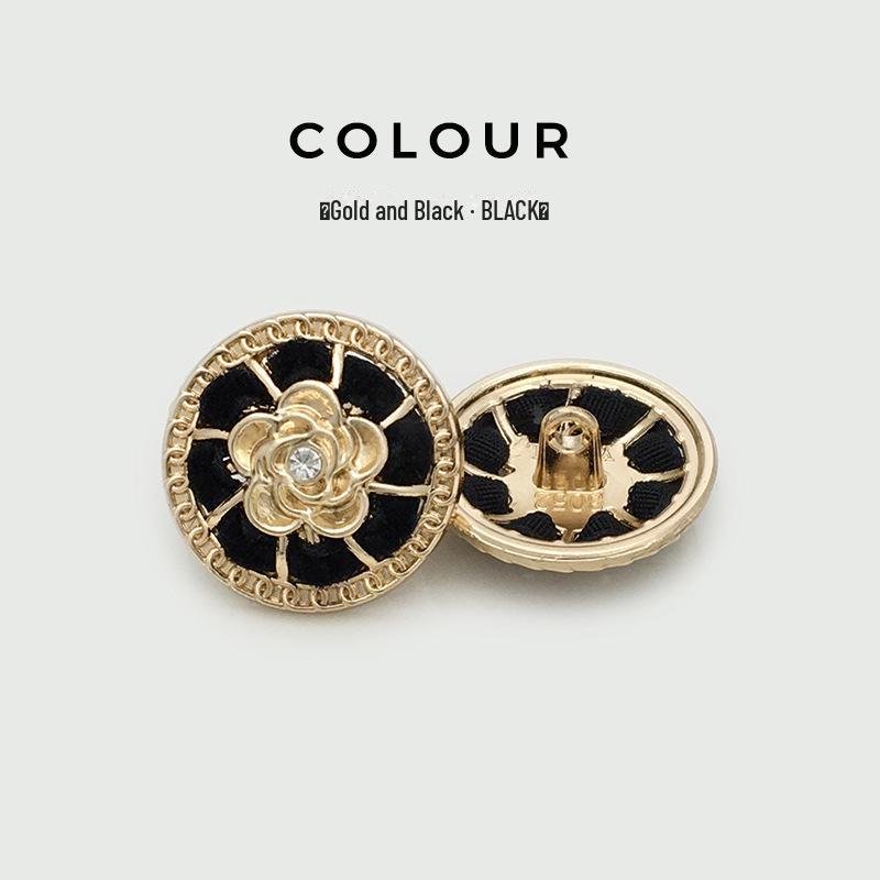 Luxury Handwoven Metal Pearl Diamond Coat Buttons