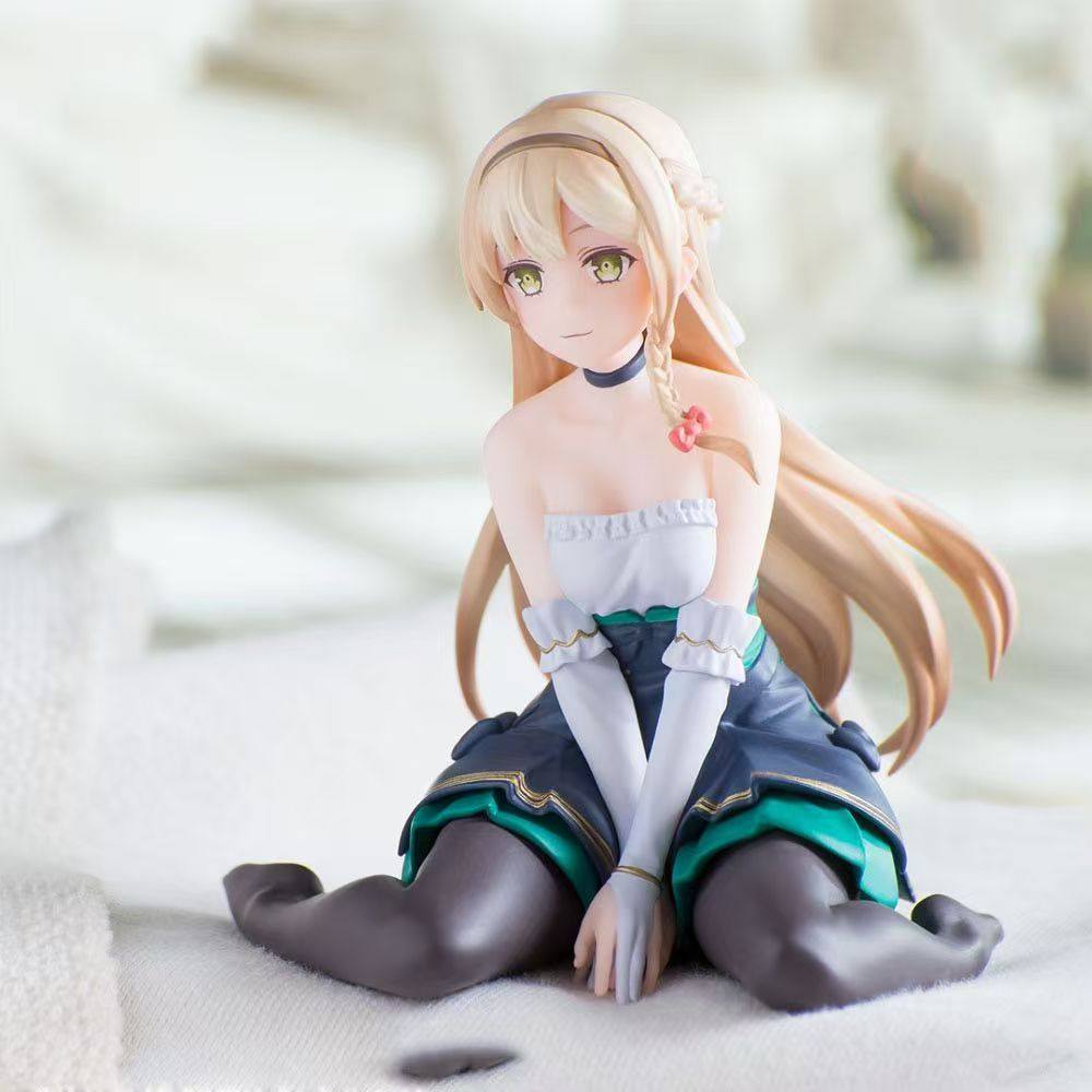 8Cm Reisalin Stout Klaudia Sit Anime Figure Garage Kit Desktop Ornament Chassis Decor Collect Model Doll Toy Otaku Surprise Gift