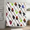 Rock Out with Your Guitars: Electric Guitar Pattern Shower Curtain Music Lover's Decor for Bathroom or Kitchen