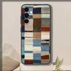 Vintage Geometric Block   Phone Case For Samsung Galaxy A73,A72,A71,A70,A53,A52,A51,Others Soft Black Cover