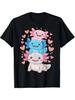 Axolotl Kawaii Anime Cute Axolotls T-Shirthot-Selling Styles, Gifts, Trendy And Fashionable, Universal for Men And Women, Retro, Soft, Breathable, Cas