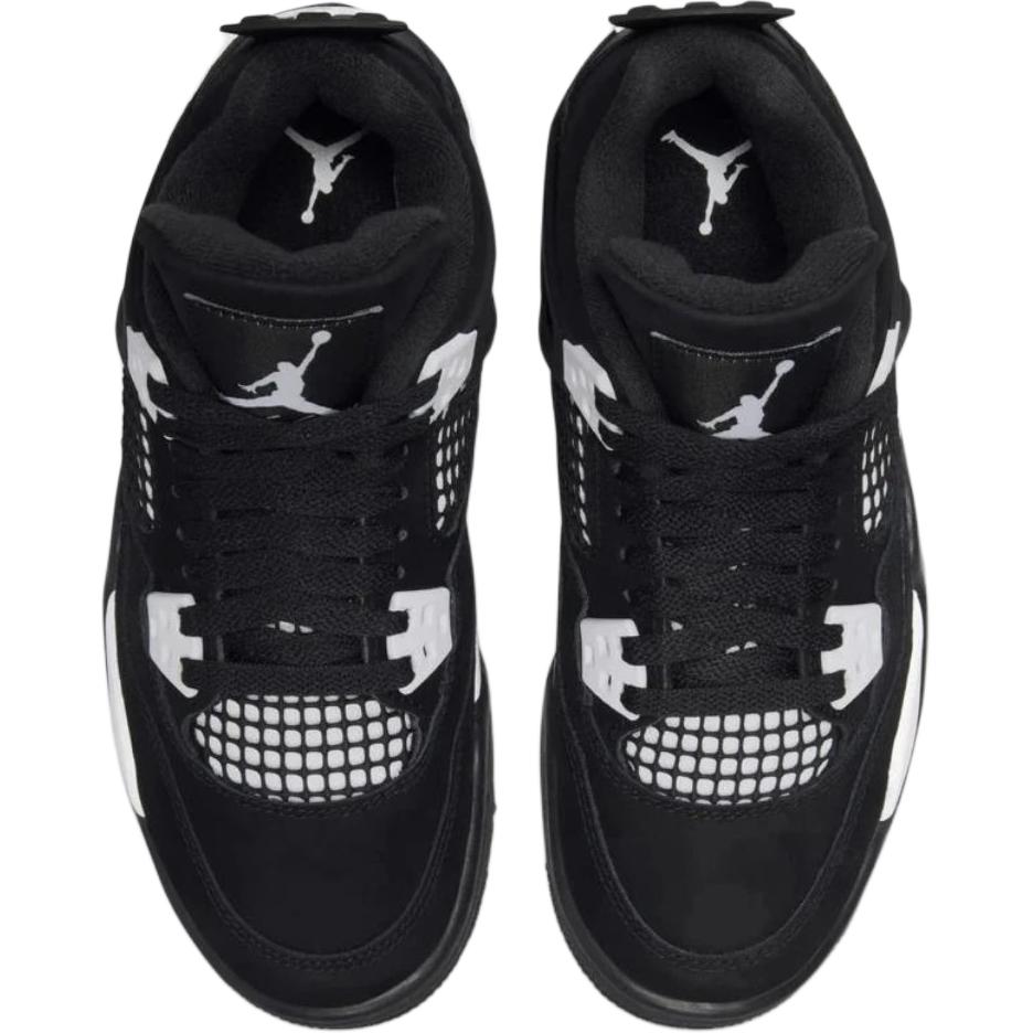 Air Jordan 4 Retro GS White Thunder Kinder-Sneaker Schwarz FQ8213-001
