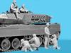 ICM 1/35 Ukrainian Leopard Tank Crew Plastic Model 35757 (Human & Animal)