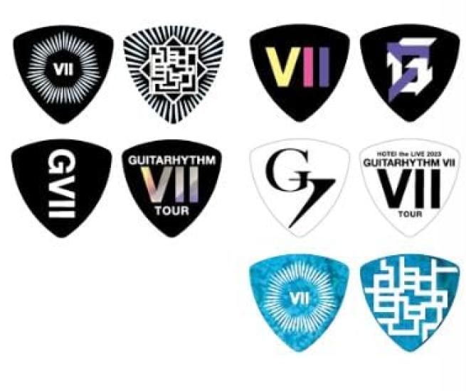 

Tomoyasu Hotei 2023 GUTIARHYTHM VII TOUR GVII комплект медиаторов