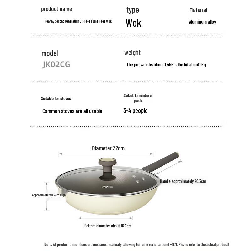 COOKER KING Healthy Generation II 32cm Non-stick Wok