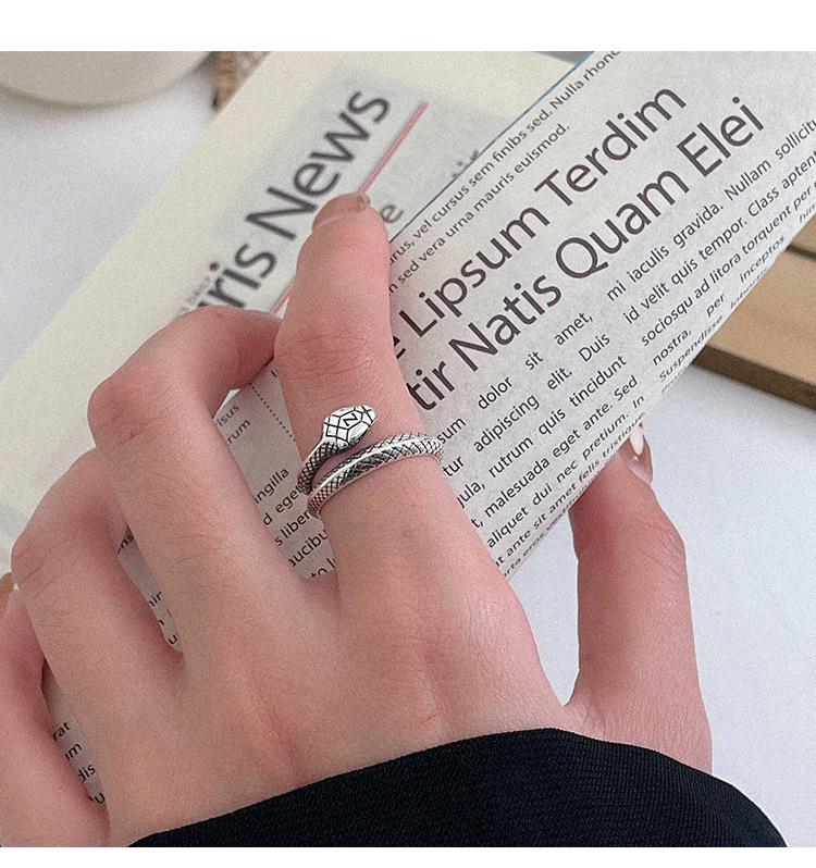 Yinruitai S925 Silver Snake Wrap Ring: Exquisite, Luxurious, and Unique Design for Women