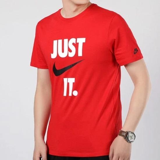 Nike Letter Print Retro Dopamine Short-Sleeve T-Shirt Men Red AQ5195-650