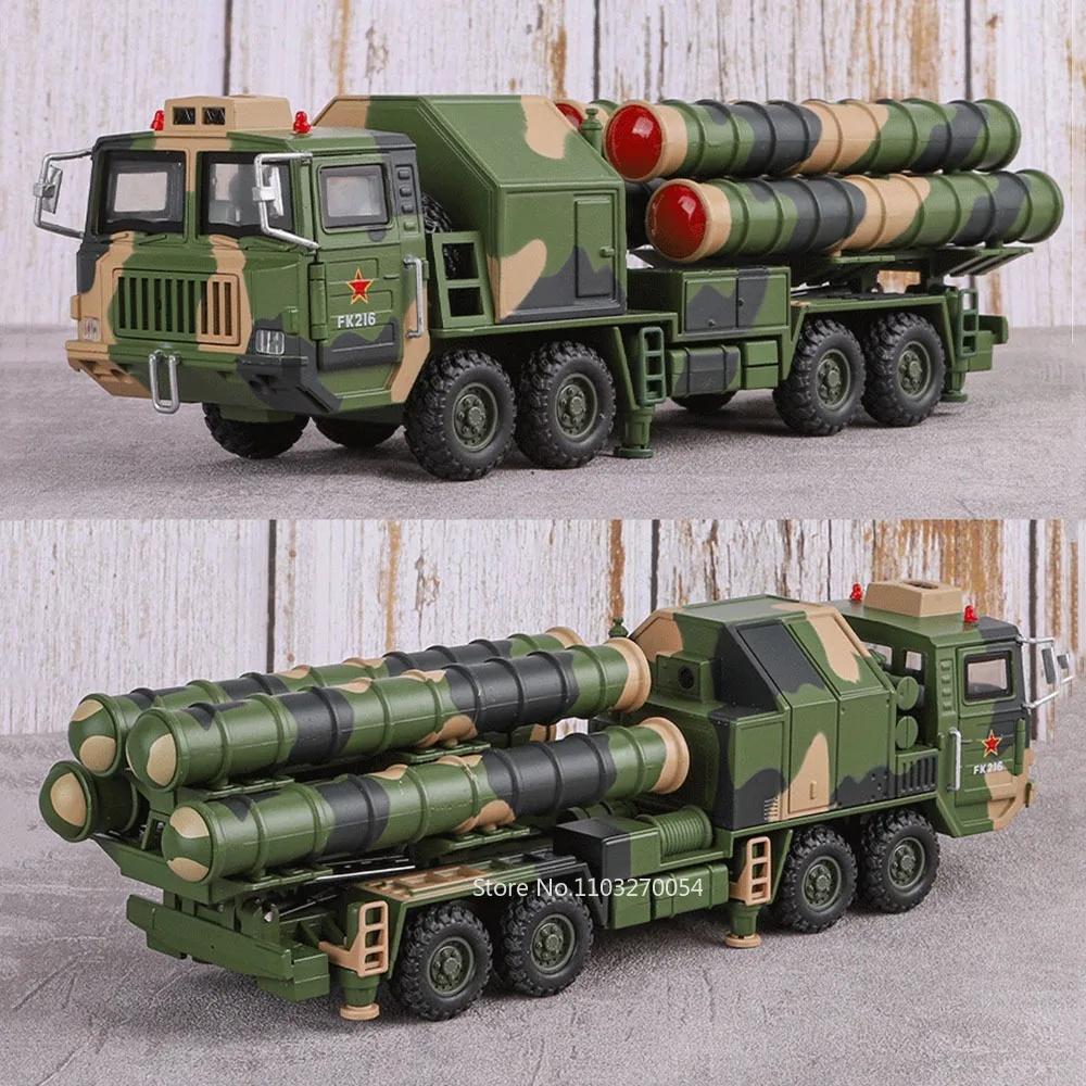 1:40 Hq-9 Anti-Aircraft Missiles T99A  Alloy Model Car Toys Diecast Military Vehice Doors Opened Rubber Tire Children'S Toy Gift
