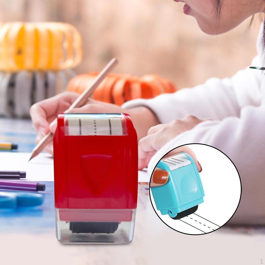 Kesikli El Yazısı Çizgileri Uygulama Silindir Damga Çizgisi Yuvarlama Başlangıç Öğretmeni için