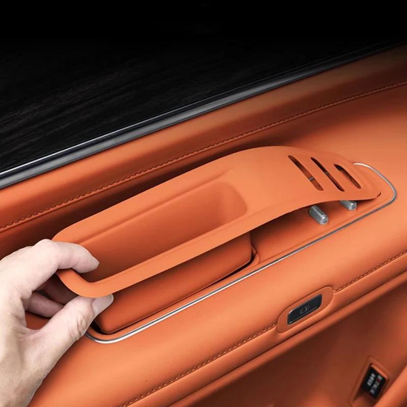 For AITO M9 2024 Car Interior Accessories Inner Door Slot Storage Sox Pad Lifting Window Button Protection Pad