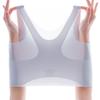 Plus Size Women Wireless Longline Brassiere Comfortable Seamless Underwear Gathered Push Up Tank Top Sport Bra Summer Thin Bralette