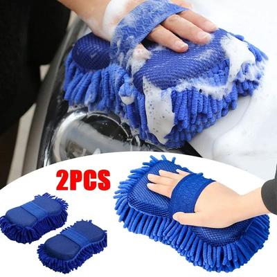 2Pcs Coral Sponge Car Washer Sponge Car Care Detailing Brushes Washing Towel Autocleaning Tool Car Accessories