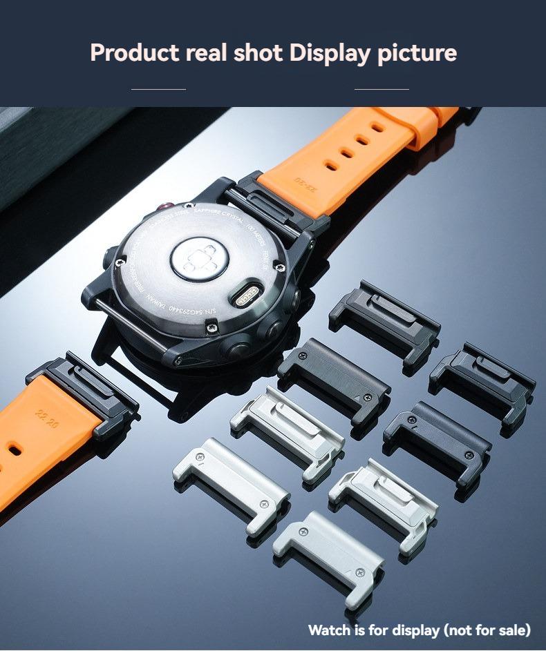 For Garmin Watch 22mm  26mm Strap Adapter Fenix8 Fenix7 Fenix6X Stainless Steel Quick Release Metal Connector Watch Accessories