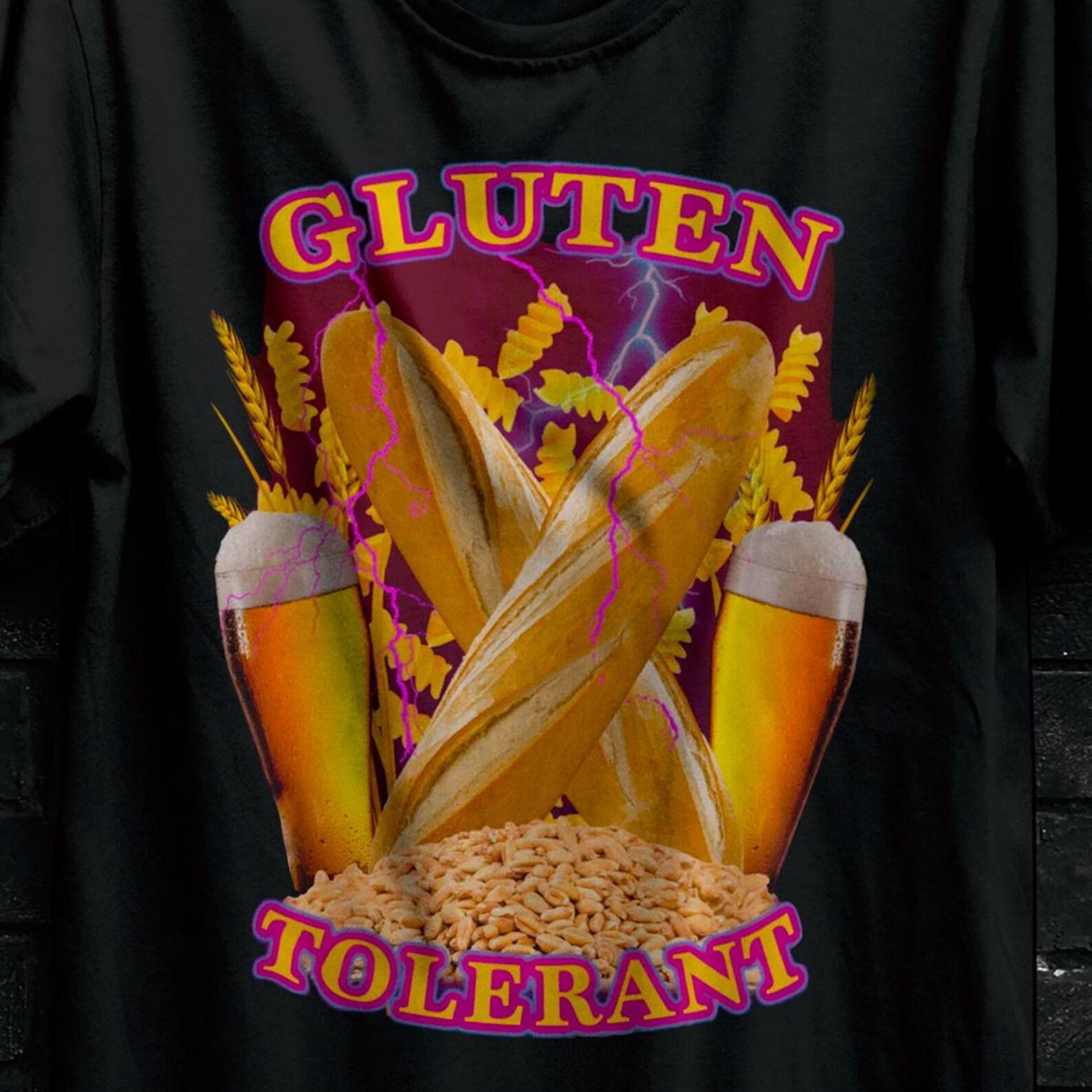 Gluten Tolerant Funny Meme Gift Shirt,Gluten Free Cookies Tee,Gift For Gluten Intolerant, My Tummy Hurts TShirt,Celiac Disease Shirt For Man XL