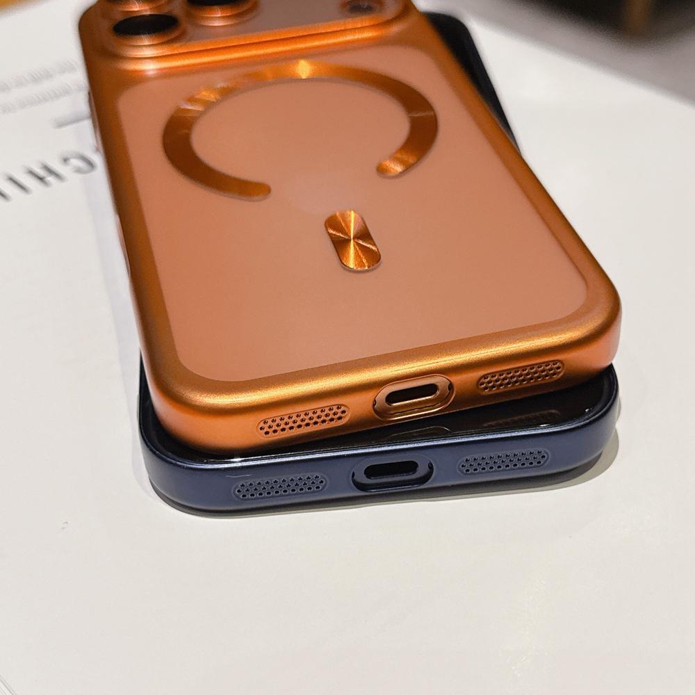 KEYSION جراب هاتف مغناطيسي مطلي غير لامع شفاف لـ MagSafe لهاتف iPhone 17 Pro Max Air غطاء صلب من البولي كربونات مع فيلم عدسة مقاوم للصدمات
