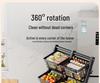 Estante de Armazenamento Multicamadas para Cozinha e Sala de Estar com Rodas para Legumes, Frutas, Louças e Lanches