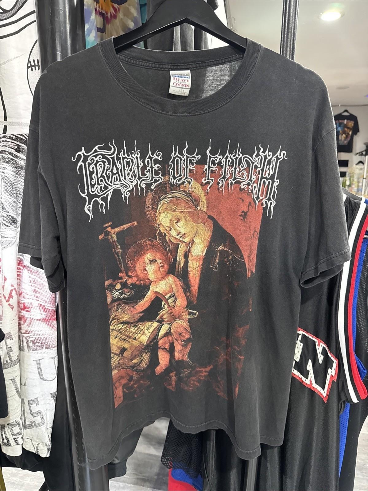 Vintage Cradle of Filth Shirt Black Metal reprint Gift Fan Shirt AN49677 L