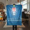 Universidad de Chile Football Club  Print Flannel Blanket, High quality Comfortable for All Seasons, Home Decor, Warmth and Comfort