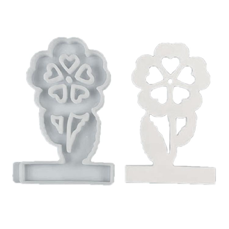 Flower Candle Holder Silicone Molds DIY Candlesticks Resins Molds Castings Mould