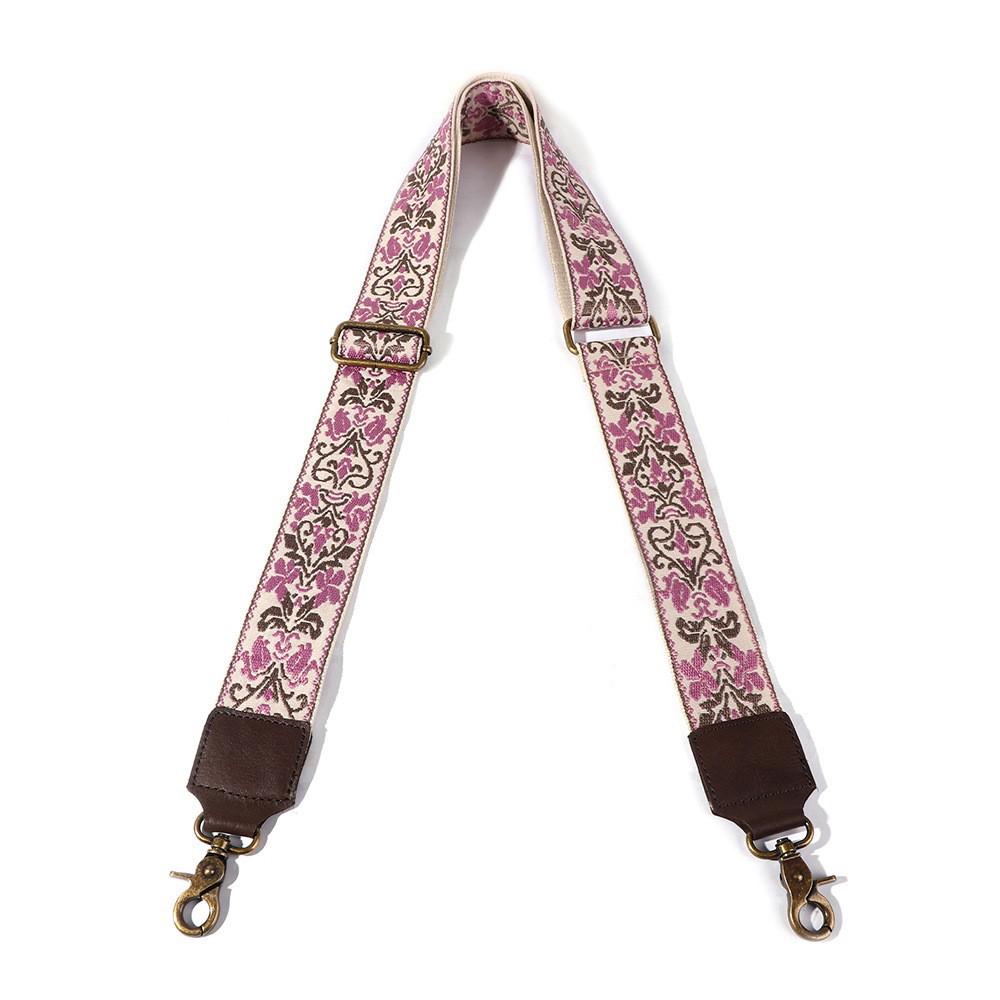 Bohemian Retro Woven Fabric Shoulder Strap for Men's and Women's Bags - Adjustable Bag Strap Replacement