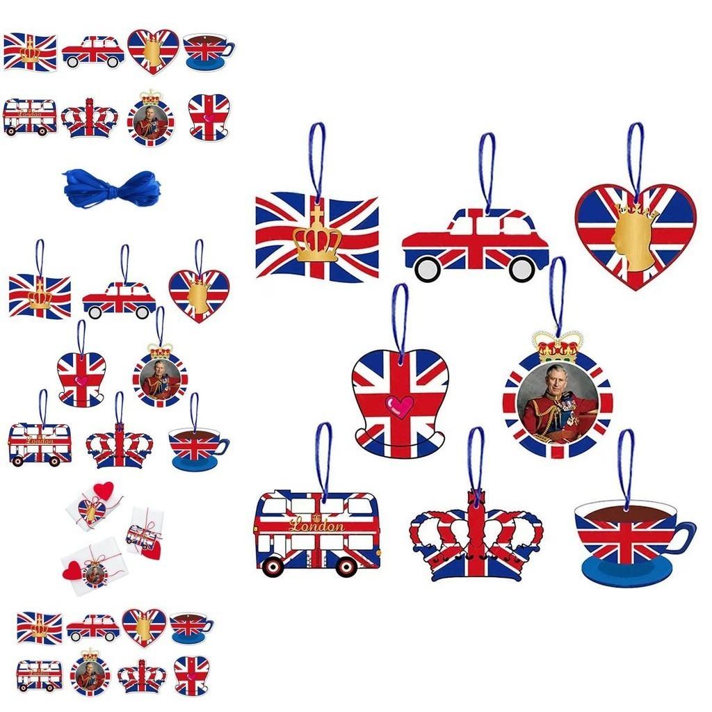 König Charles III. Krönungsfeier Dekorative Hängeelemente