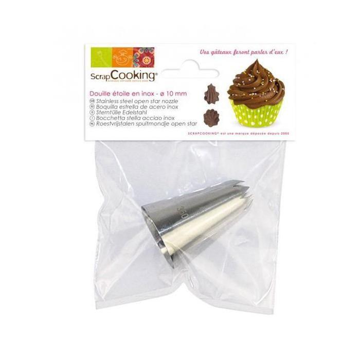 Stainless Steel Pastry Nozzle - Star
