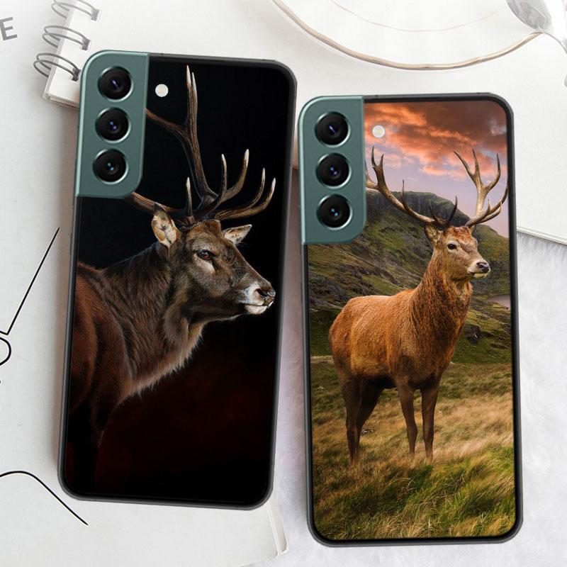 Deer Hunting Camo Phone For Samsung Galaxy S24 S22 Ultra S21 Plus S20 S23 FE Case S10 S10E S9 S8 S7 Edge Cover Silicone Soft Coq