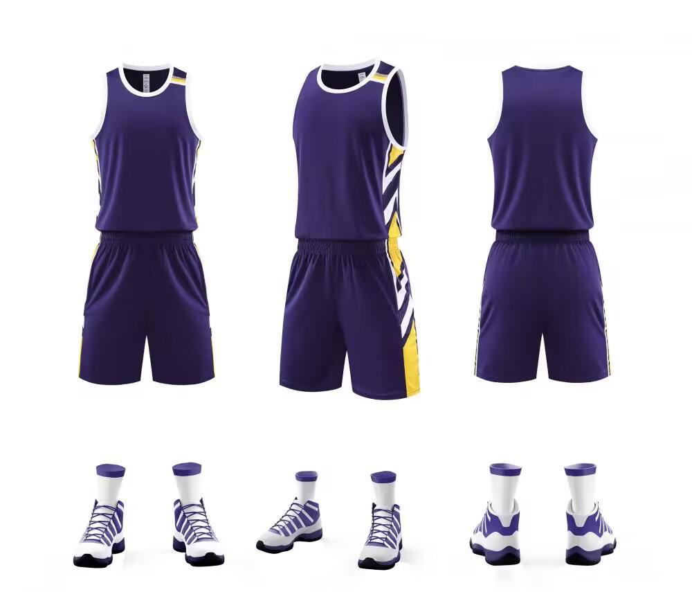 Unisex Basketball Jersey Team Uniform - Quick-dry Training Set