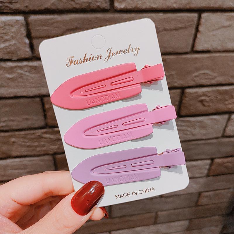 Clips de păr colorat Bai Lu fără cusături tip cioc de rață pentru femei - Ideal pentru frunte, breton și machiaj