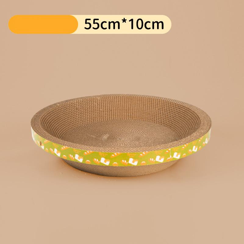 Cat Scratching Board Protect Furniture Grinding Claw Toys Oval Corrugated Paper Wear-resistant Cat Nest Cat Accessories
