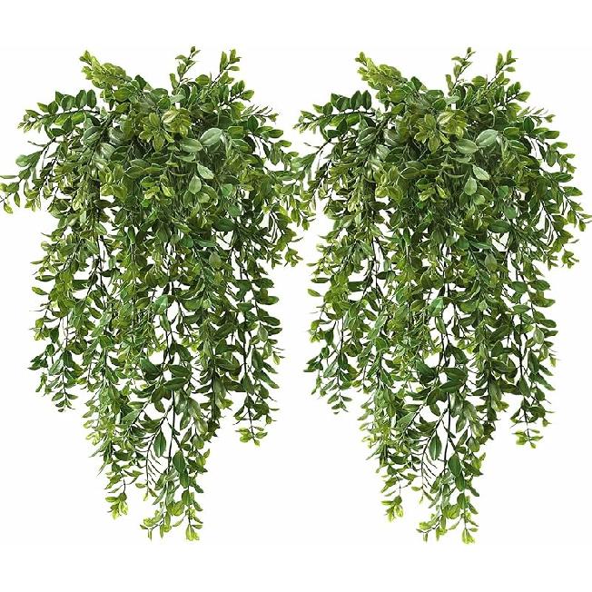 PASYOU Fake Leaves Plants for Christmas Decor, Gold Artificial Shrubs Grass Foliage Plastic Bulk Leaf Indoor Outdoor Home Garden Party Hotel Verandah