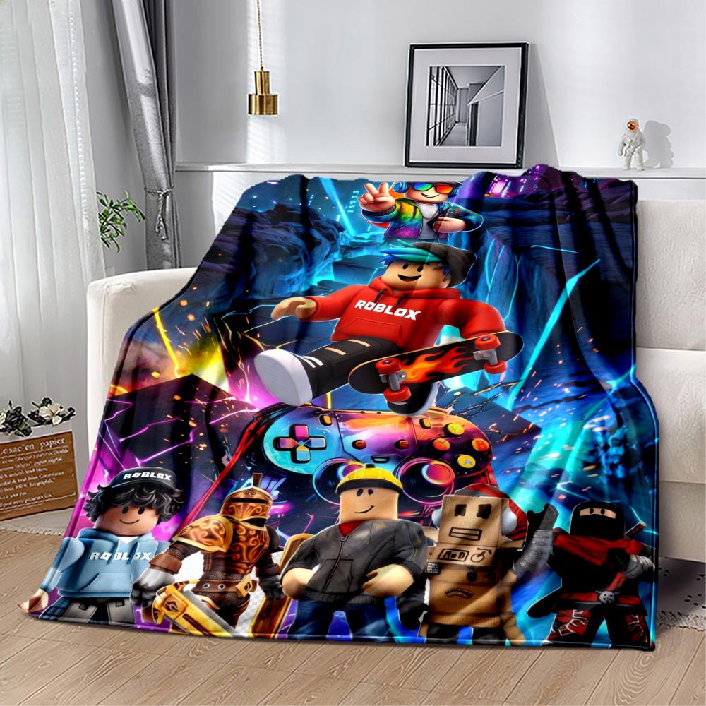 Roblox Street Style Avatars Blanket Durable Comfort Suitable For Picnics Office Sofa For All Seasons Playful Design