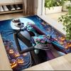 Nightmare Before Christmas Romance Carpet Rug Soft Washable Anti Slip Home Living Room Sofa Mats Personalized Christmas Rug