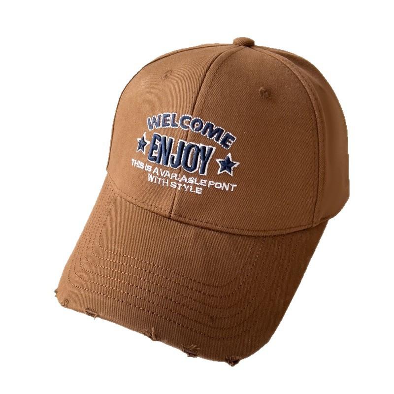 New Three Dimensional Embroidered Letter Baseball Hat for Women In Spring and Summer Fashion Versatile Sun Protection Baseball Cap Showing Small Face