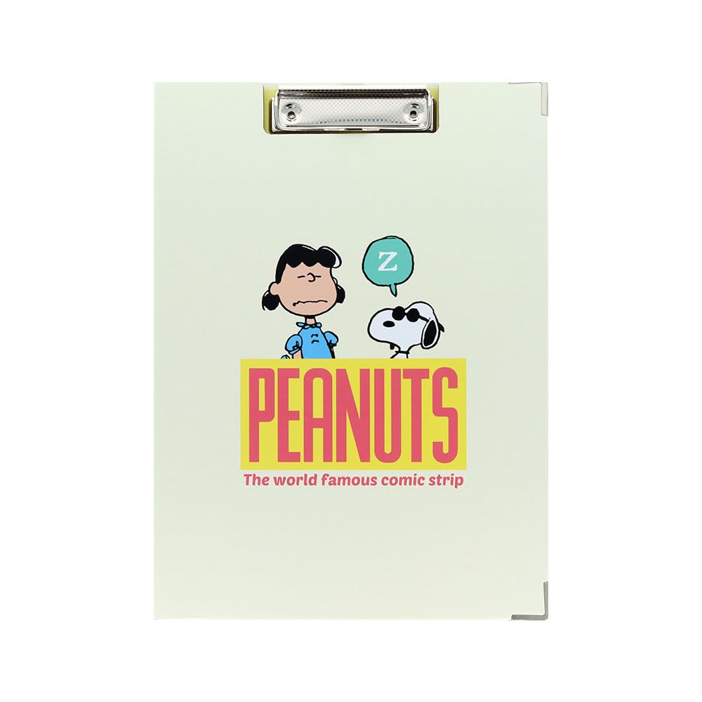 Stationery Snoopy Merchandise A4 Clipboard S4141440 Sun-Star Clipboard, Size, Bi-Fold A4, Ivory,