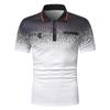 Lässig bedruckte Poloshirts für Herren, Slim Fit, Herren-T-Shirt, neue Sommerkleidung für Herren