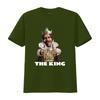 The King Mascot Burger T Shirt Vintage Washed Breathable Comfortable Unisex Soft Designer Clothes Fashion Graphic