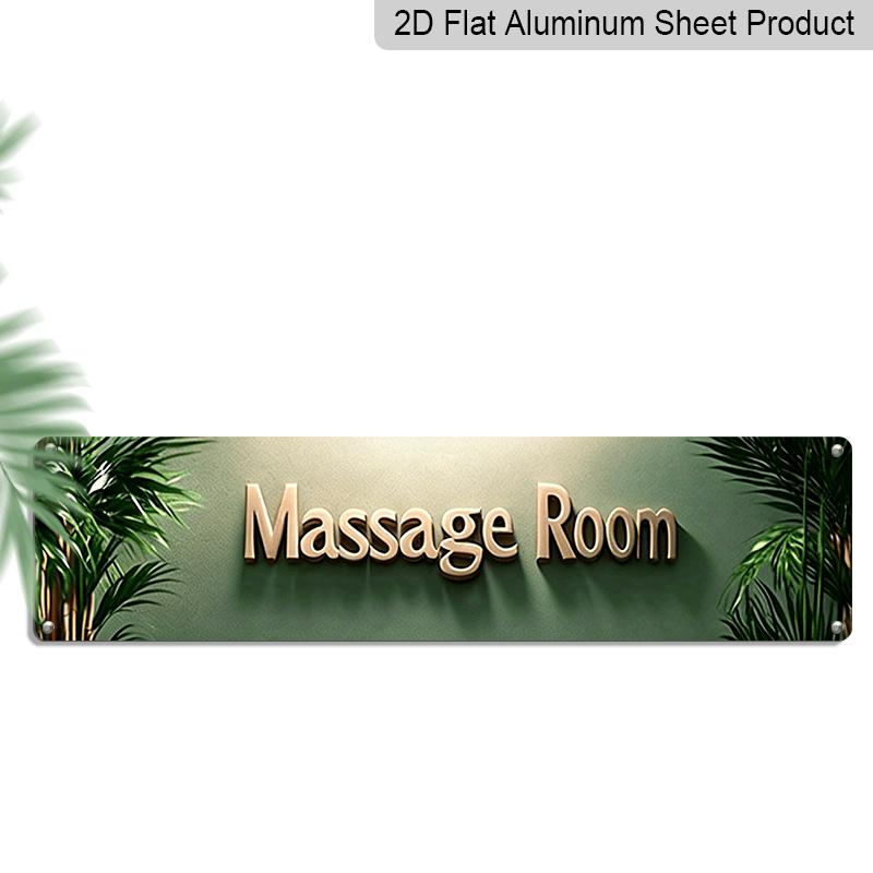

1pc 2D Flat Aluminum Decorative Sign, 15.7×3.94inch, Designed To Enhance Tranquility in Bedrooms and Spa-Like Environments 40cm x 10cm